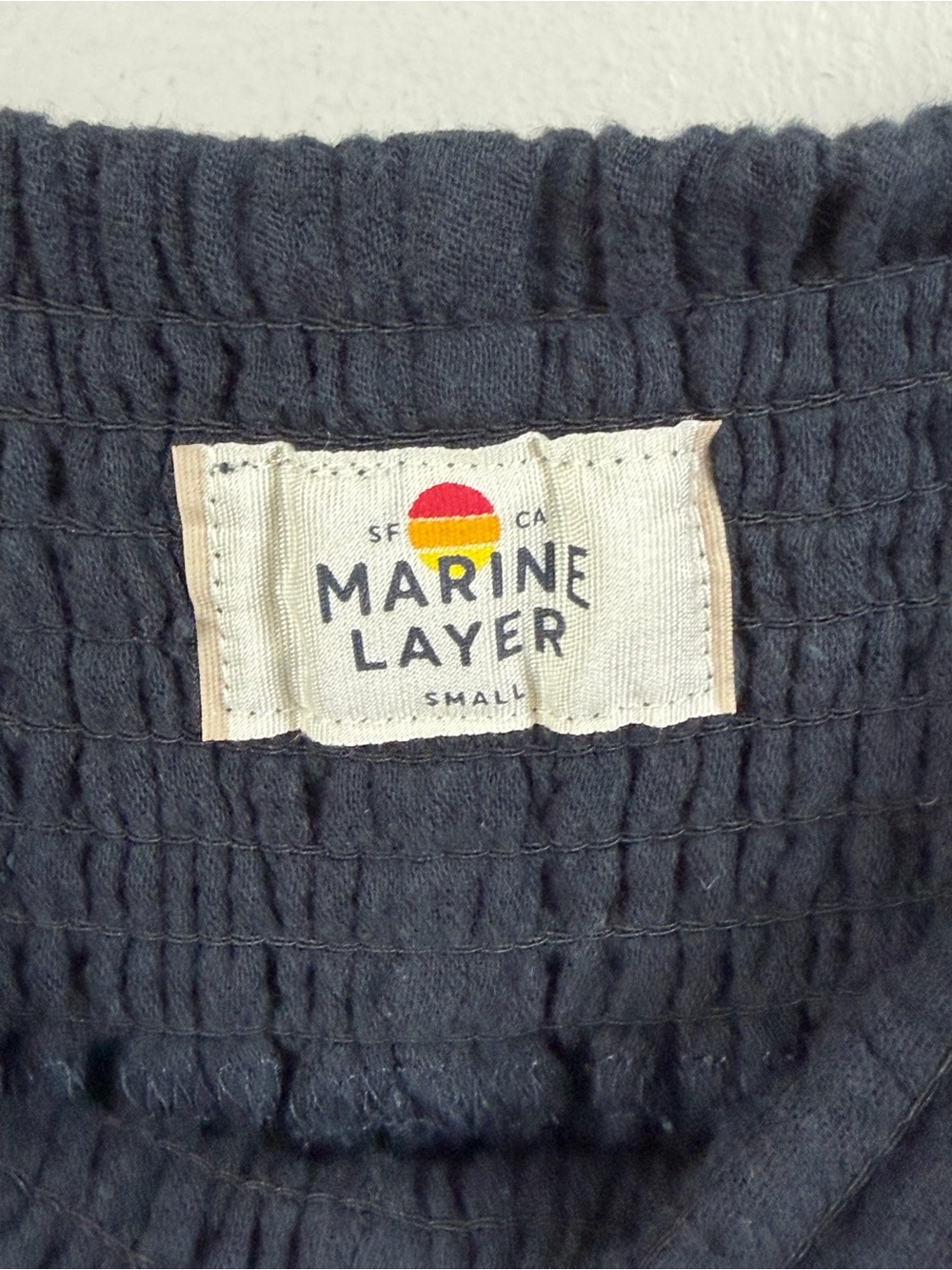Marine Layer Cali Double Cloth Pant Black Small - Picture 3 of 5